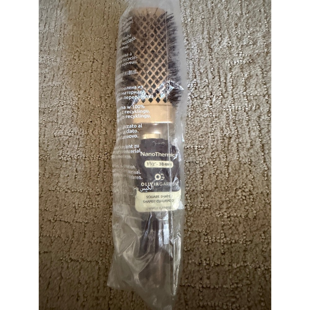 Olivia Garden NanoThermic Ceramic Ion Square Shaper Thermal Brush 1 1/2" 38mm